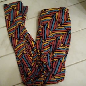 Colorful Striped LulaRoe Leggings